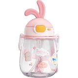 Shotay ST-7008 600ML Pembe Tritan Pipetli Askılı Matara