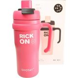 Shotay ST-8918 Çift Kullanım Pipetli/rahat Içim Fuşya 720ML Çelik Termos - Çok Renkli