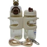 Shotay Su Matarası 2 Bölmeli Tritan Beyaz 900Ml