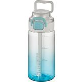 Shotay Su Matarası Straw Gradient Polikarbon Mavi 600Ml