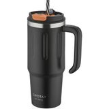 Shotay Travel Çelik Termos Mug 900ML Siyah - 900 ml