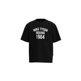 Shout Erkek Siyah Oversize Mike Tyson Boxing 1984 T-shirt