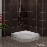 Shower 110x110 cm Oval Monoblok Duş Teknesi