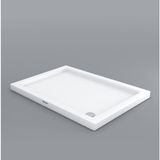 Shower 80x120 cm H:7 cm Dikdörtgen Flat Duş Teknesi