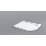 Shower 90x150 Oval Asimetrik Flat Duş Teknesi H:7 Cm
