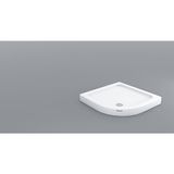 Shower 90x90 Frey Oval Slimblok Duş Teknesi H:10 Cm