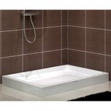 Shower Dikdörtgen Monoblok 80x110 cm Duş Teknesi