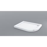 Shower Oval Asimetrik Monoblok 80x110 cm Duş Teknesi