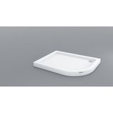 Shower Oval Asimetrik Monoblok 80x160 cm Duş Teknesi