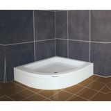 Shower Oval Panelli 130x130 cm Duş Teknesi