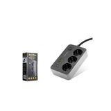 Showmax Sh4626 Termal Akım Korumalı Uzatma Kablosu 3*Priz + 2*Usb + Type-C + Anahtar 2M Siyah