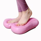 Shozxlcci Şişirilebilir Stepper, Egzersiz Fitness Yoga Eğitimi için Denge Antrenman Minderi, Merdiven Basamağı, Ev için Çok Fonksiyonlu Denge Basamağı, Spor Salonu Ofis Ev için, Ayak Denge Pedalı, Hava Stepper,