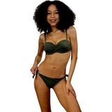 Shra Mayo Straplez Bikini Takımı - Haki - 40