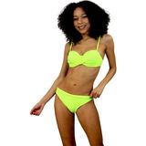 Shra Mayo Straplez Bikini Takımı - Sarı - 36