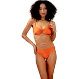 Shra Mayo Straplez Bikini Takımı - Turuncu - 44