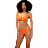 Shra Mayo Straplez Bikini Takımı - Turuncu - Turuncu - 34