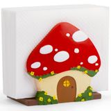 Shrumiez Masa için Çiftlik Evi Peçetesi - Kokteyl ve Kağıt Peçeteler için Sevimli Kırmızı Mantar Mutfak Peçetesi - Benzersiz Retro Vintage Komik Soğuk Kırmızı Noel Rustik Boho Yemek Piknik Aksesuarları Dekor