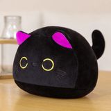 Shuangyou 7/11/20CM Kawaii Küçük Sevimli Kara Kedi Peluş Bebek Karikatür Doldurulmuş Yuvarlak Top Kedi Plushie Kızının Çantası Anahtarlık Kolye Oyuncakları Yükseklik: 15CM/RENK: Mor (Yurt Dışından)