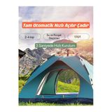 SHUFA 2-4 Kişilik Otomatik Çift Katman Çift Kapılı Kamp Outdoor Plaj Piknik Çadırı 200*150*125CM