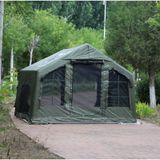 SHUFA Galaksi Serisi - 8 m² Şişme Yeşil Renk Kamp Çadırı - 4 Mevsim - Geniş & Şeffaf Tavanlı – 315 x 250 x 220 CM