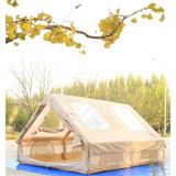 Shufa Glamping Family Şişme Kamp Çadırı 12 M2 10-12 Kişilik Bej Renk 300*400*200 cm Su Geçirmez