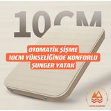 Shufa Otomatik Şişme 10CM Yüksekliğinde Konforlu Sünger Yatak 200x140 cm Taşınabilir Kullanım