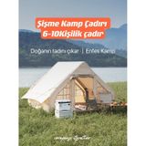 SHUFA Otomatik Şişme Çadır 4 Mevsim 6 m2 Bej Renk (şeffaf pencere yok)