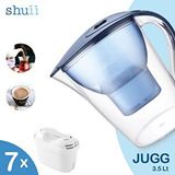 Shuii Jugg I Su Arıtma Sürahisi + 7 Adet Filtre I Pure+ Ve Maxtra+ Filtreleri Ile Uyumlu Mavi