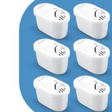 Shuii Purepro Su Arıtma Sürahi Filtresi (6 Adet Filtre ) Jugg ve Brita Maxtra+ Pro ile Uyumlu