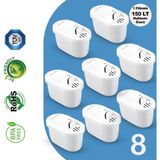 Shuii Purepro Su Arıtma Sürahi Filtresi (8 Adet Filtre ) Jugg ve Brita Maxtra+ Pro ile Uyumlu