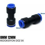 Shuıvan Pnömatik Rekor 8mm 12MM Redüksiyon Düz Ek - Şipşak