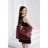 Shule Bags Chester Kilitli Bordo Omuz Çantası