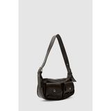Shule Bags Diana Vintage Baget Çanta Kahve - Kahverengi