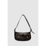 Shule Bags Diana Vintage Baget Çanta Kahve