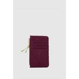 Shule Bags Lume Süet Kadın Kartlık Bordo