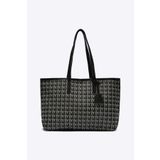 Shule Bags Michelle Monogram Siyah Omuz Çantası