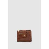 Shule Bags Rosa Kroko Desenli Kadın Kartlık Taba