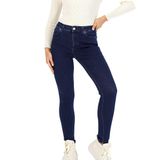 SHUMI KADIN SKINNY JEANS (LACİVERT, XXL)