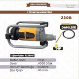Shun Decoflex Beton Vibratörü Türk 3 Hp. 4000 D/dk