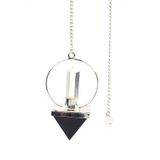 Shungite - Kristal Kuvars Doğal Taş Pandül