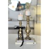 Shura Homeware 2'li Senorito Antik Detaylı Dekoratif Mumluk – Gösterişli Metal Tasarım