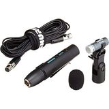Shure Beta 98A/C Minyatür Kardioid Kondenser Enstrüman Mikrofonu (RPM626 Hat Içi Ön Amplifikatör, RK282 Şok Montaj Döner Adaptörü ve 4,5 M Üçlü Esnek Kablo Dahil) - Siyah