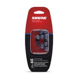 Shure EASFX1 Gri Yumuşak Esnek Kılıflar, Büyük, 10'lu Paket (5 Çift), E1, E3, E4, E5, SCL3, SCL4, SCL5, SE110, SE210, SE310, SE420, SE530, SE115, SE215, SE315, SE425, SE55 için Yedek Parçalar 35 (EAS)