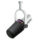 Shure MV7+ Podcast Dinamik Mikrofon. OBS Sertifikalı, Gelişmiş Ses, LED Dokunmatik Panel, USB-C ve XLR Çıkışları, Otomatik Seviye Modu, Dijital Pop Filtresi, Reverb Efektleri, Podcasting, Akış, Kayıt