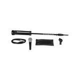 Shure Sm58 Kardiyot Dinamik Ses Mikrofonu, 15' Xlr Kablo, Mikrofon Standı, A25d Mikrofon Klipsi Ve Saklama Çantası, Sahnede Veya Stüdyo İçin Mü