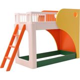 Shuri Kids Tubı Bunk Bed Renkli Ahşap Merdivenli Çocuk Ranza 70 x 160 cm - Standart