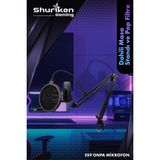 Shuriken ES9 ONPA RGB Gaming Profesyonel Oyuncu Yayıncı Mikrofonu + Masa Standı + Masa Tutacağı + Mikrofon Filtresi