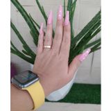 SHUSHU 12 Li silikon yapışkanlı balerin model Takma Tırnak ( mat desenli pembe )