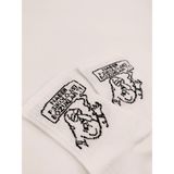 Shuttle Park Unisex Comics Fashion Naber Psikolojisi Bozuklar Yazılı Kolej Çorap - Beyaz - 36 - 42