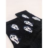 Shuttle Park Unisex Comics Fashion Scream Black Kolej Çorap - Siyah - 36 - 42
